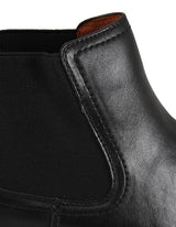 Faux Leather Congress Gaiter - Black