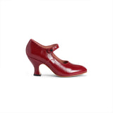 Anna May 1920s Mary Jane High Heels - Oxblood