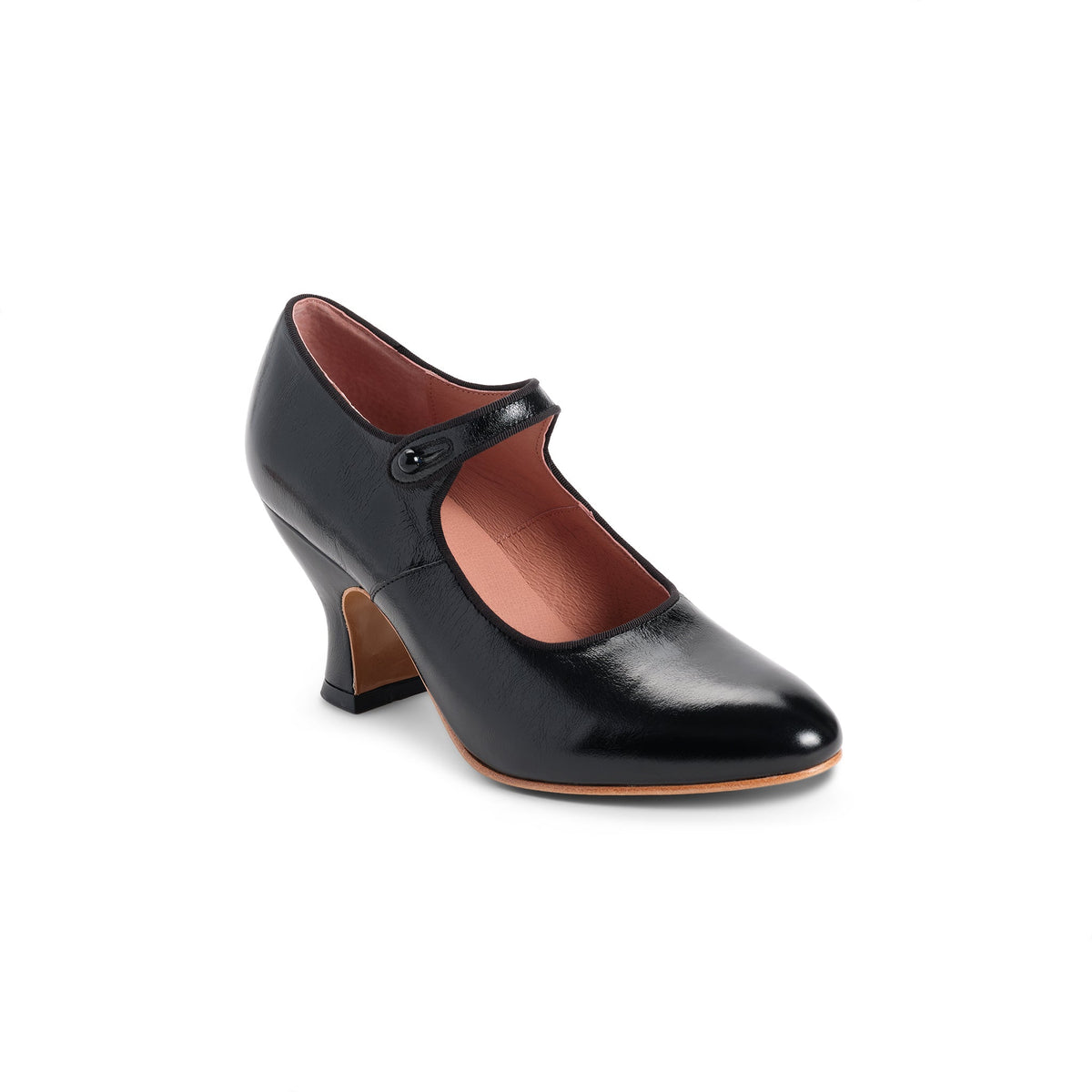 Anna May 1920s Mary Jane High Heels - Black