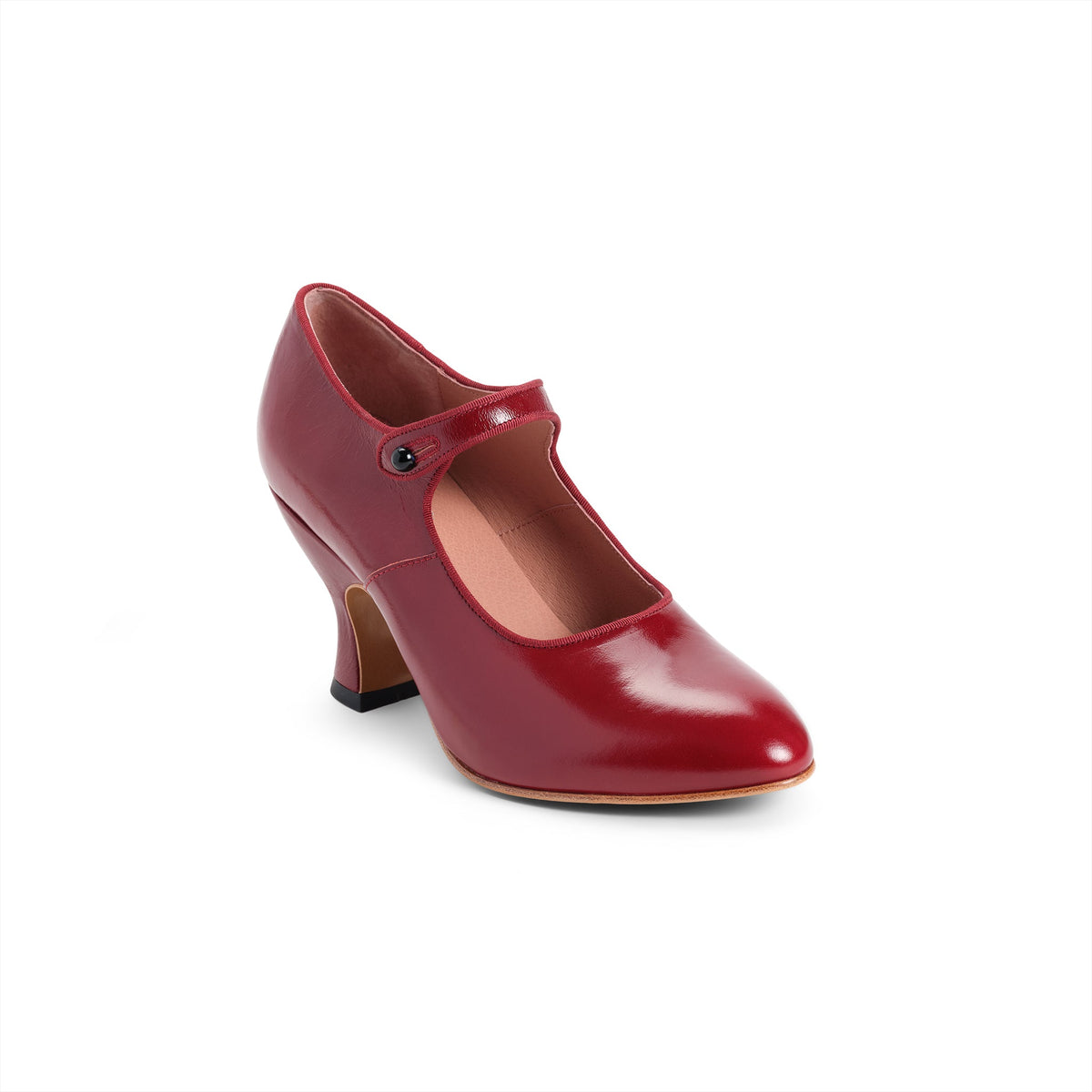 Anna May 1920s Mary Jane High Heels - Oxblood