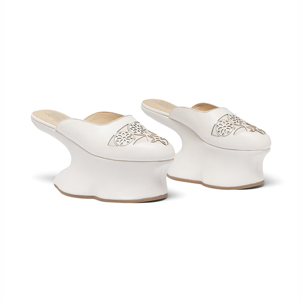 Isabella Venetian Chopines - Ivory