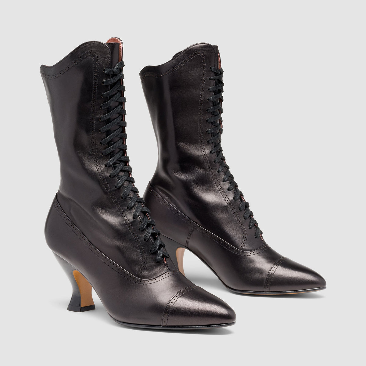 Edith Edwardian Boots - Black