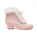 Alpen Retro Winter Booties - Candy Pink/Ivory