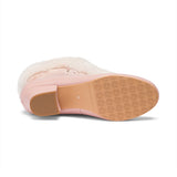 Alpen Retro Winter Booties - Candy Pink/Ivory