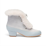 Alpen Retro Winter Booties - Sky Blue/Ivory