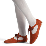 Artemisia Pre-Raphaelite Shoes (Rust Suede)
