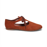 Artemisia Pre-Raphaelite Shoes (Rust Suede)