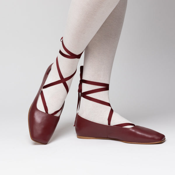 Bronte Slippers (Black Cherry)
