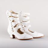 Colette Edwardian Button Boots (Soft Ivory)