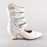 Colette Edwardian Button Boots (Soft Ivory)