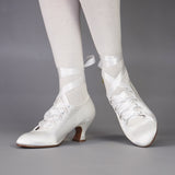 Foxtrot Edwardian Pump (Soft White)