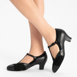 Doris 1920s Pumps - Black