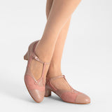 Doris 1920s Pumps - Blush Pink