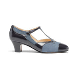 Doris 1920s Pumps - Navy/Black