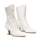 Edith Edwardian Boots (Cream)