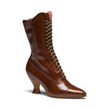 Edith Edwardian Boots (Walnut)