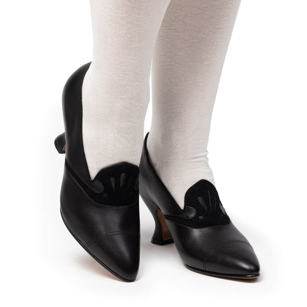 Elsie Edwardian Pumps (Black)