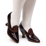 Elsie Edwardian Pumps (Cordovan/Chocolate)