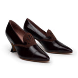 Elsie Edwardian Pumps (Cordovan/Chocolate)