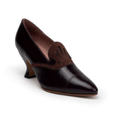 Elsie Edwardian Pumps (Cordovan/Chocolate)