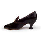 Elsie Edwardian Pumps (Cordovan/Chocolate)