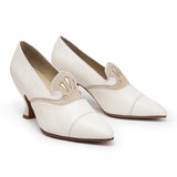 Elsie Edwardian Pumps (Ivory/Cream)