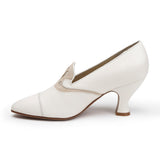 Elsie Edwardian Pumps (Ivory/Cream)