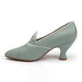 Elsie Edwardian Pumps (Seafoam)