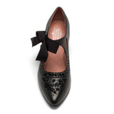 Laurel Beaded Edwardian Shoes (Black)
