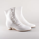 Renoir Victorian Button Boots (Soft Ivory)