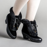 Alpen Retro Winter Booties - Black