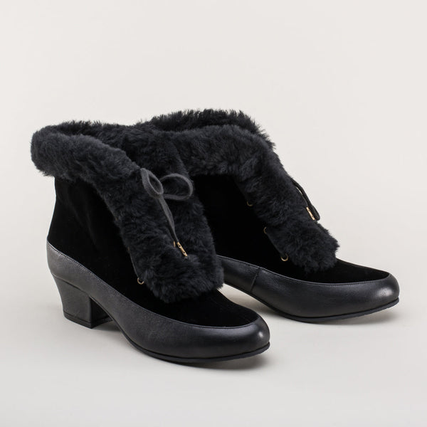 Alpen Retro Winter Booties - Black