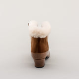 Alpen Retro Winter Booties - Brown/Ivory