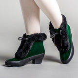 Alpen Retro Winter Booties - Emerald/Black