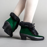 Alpen Retro Winter Booties - Emerald/Black