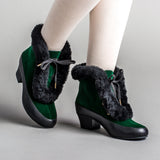 Alpen Retro Winter Booties - Emerald/Black