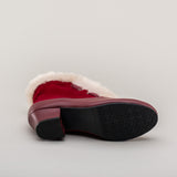 Alpen Retro Winter Booties - Oxblood/Ivory
