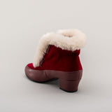 Alpen Retro Winter Booties - Oxblood/Ivory