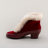 Alpen Retro Winter Booties - Oxblood/Ivory