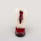 Alpen Retro Winter Booties - Oxblood/Ivory