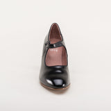 Anna May 1920s Mary Jane High Heels - Black