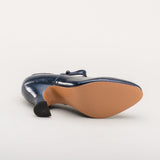 Anna May 1920s Mary Jane High Heels - Navy