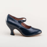 Anna May 1920s Mary Jane High Heels - Navy