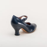 Anna May 1920s Mary Jane High Heels - Navy
