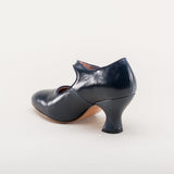 Anna May 1920s Mary Jane High Heels - Navy