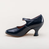 Anna May 1920s Mary Jane High Heels - Navy