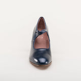 Anna May 1920s Mary Jane High Heels - Navy