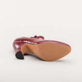 Anna May 1920s Mary Jane High Heels - Oxblood