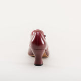 Anna May 1920s Mary Jane High Heels - Oxblood