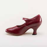 Anna May 1920s Mary Jane High Heels - Oxblood